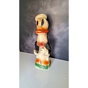 J•Vintage CARNIVAL CHALKWARE Donald Duck Circus Midway Prize 1940's?  14" Tall